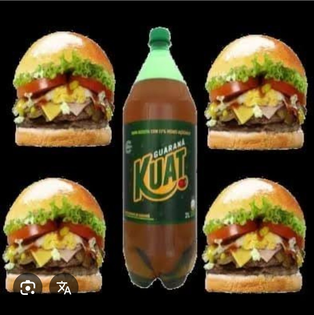 4 X-Burguer + refri 2 litro